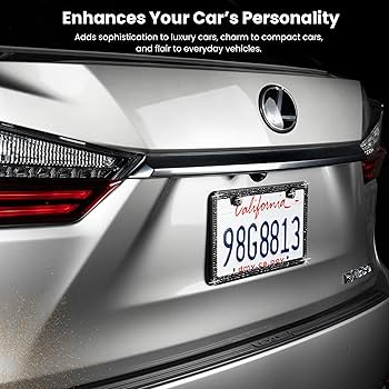 Amazon.com: SunplusTrade Bling License Plate Frame for Women